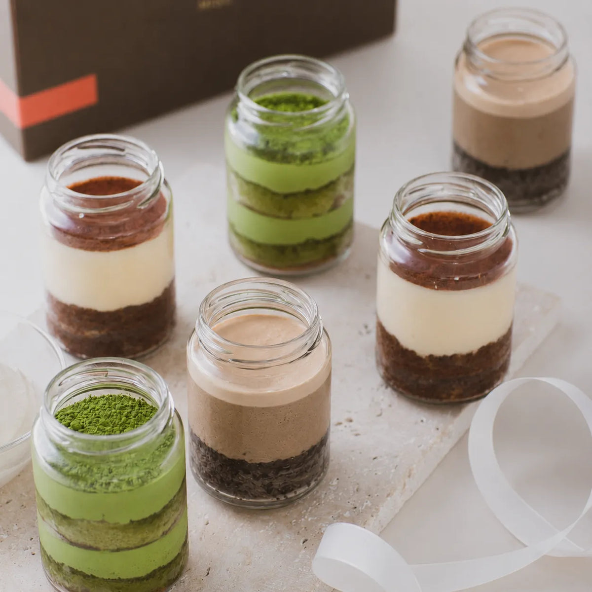 【オンライン限定】抹茶とほうじ茶、和のティラミス食べ比べセット｜Tiramisu No.6